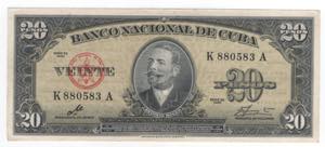 Cuba - 20 Pesos 1960 - ... 