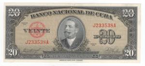 Cuba - 20 Pesos 1958 - ... 