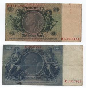 Germania - lotto di 2 banconote