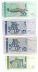 Germania - lotto di 3 banconote