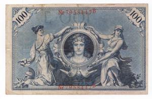 Germania - banconota da 100 Marchi 1908 - P# ... 