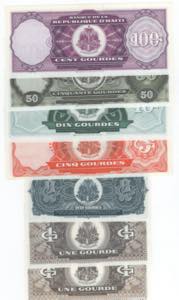 Haiti - lotto di 7 banconote