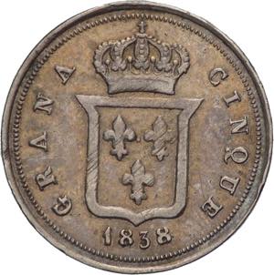 1/2 Carlino 1838 - Ferdinando II (1830 - ... 