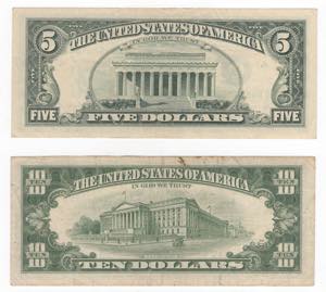 Stati Uniti dAmerica - lotto 2 banconote da ... 