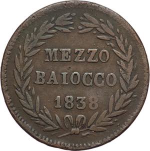 Stato Pontificio - 1/2 Baiocco 1838 - ... 