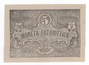 Milano - Banconota moneta pattriottica ... 