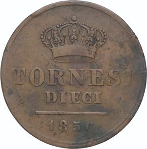 Regno delle due Sicilie - 10 Tornesi 1856 - ... 
