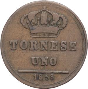 Regno delle due Sicilie - 1 Tornese 1858 - ... 