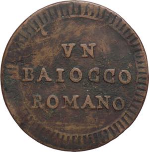 Stato Pontificio - 1 Baiocco Romano - XXIII ... 