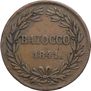 Stato Pontificio - 1 Baiocco 1841 - Gregorio ... 