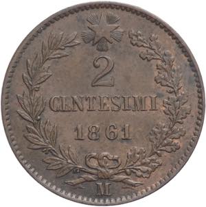 2 Centesimi 1861 - Vittorio Emanuele II ... 