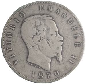 5 Lire 1875 - Vittorio ... 