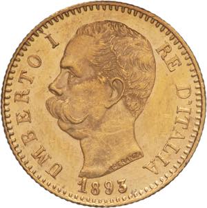 20 Lire 1893 - Umberto I ... 