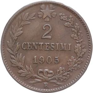 Regno dItalia - 2 centesimi 1905 - Vittorio ... 