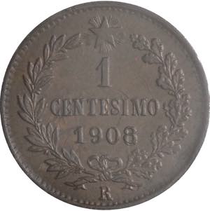 1 Centesimo 1908 - Vittorio Emanuele III ... 