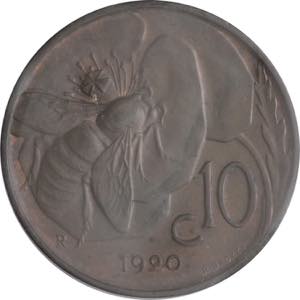 10 centesimi 1920 - Vittorio Emanuele III ... 