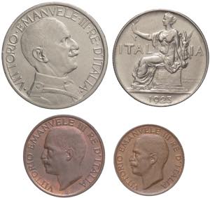 Lotto di 4 monete 1923 - ... 
