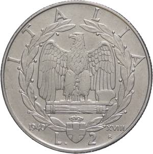 2 lire 1940 - Vittorio Emanuele III (1900 - ... 