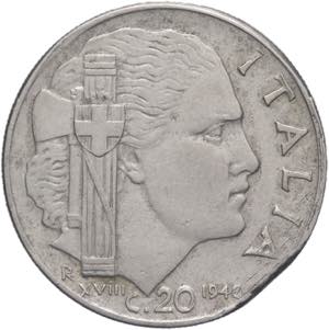 20 centesimi 1940 - Vittorio Emanuele III ... 