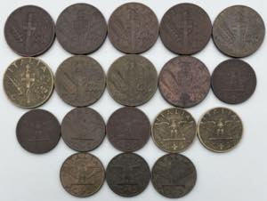 Regno dItalia - lotto di 18 monete da 10 e ... 