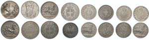 Regno dItalia - lotto di 16 monete nominale ... 