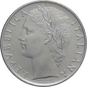 100 lire 1957 - Minerva ... 