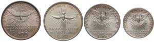lotto di 4 monete 1939 e 1958 (con e senza ... 