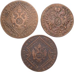 Austria - lotto di 3 monete da 30, 15, 6 ... 