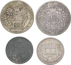 Austria - lotto di quattro monete austriache ... 