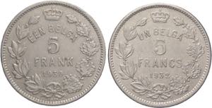 Belgio - lotto 2 monete da 50 Franchi ... 