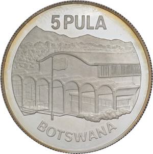 Botswana - 5 Pula 1976 - 10° Anniversario ... 