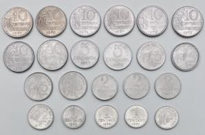 Brasile - Lotto da 22 monete da 10, 5, 2 e 1 ... 