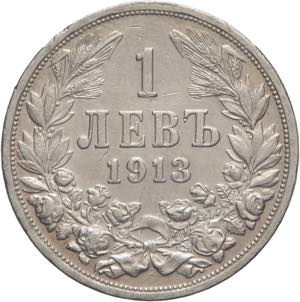 Bulgaria - Ferdinando I (1908-1918) - 1 lev ... 