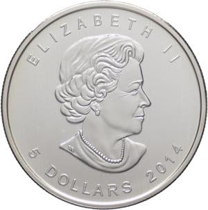 5 Dollari 2014 - Canada ... 