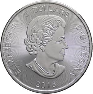 5 Dollari 2016 - Canada ... 
