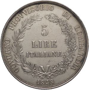 Governo Provvisorio di Lombardia (1848) - 5 ... 