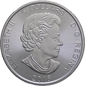 5 Dollari 2018 - Canada ... 