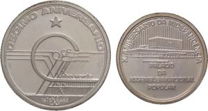 Capo Verde - lotto di 2 monete 10 Escudos e ... 