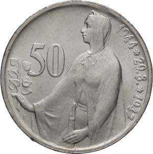 Cecoslovacchia - 50 Korun 1947 - 3° ... 