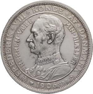 Danimarca - 2 kroner 1906 - Morte di ... 