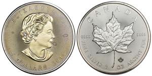 Canada - 5 Dollari 2015 - 1 OZ Ag. 999 