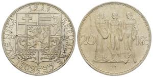 Cecoslovacchia - 20 Corone 1934 - Prima ... 