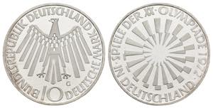 Germania - 10 Marchi 1972 - XX Giochi ... 