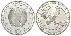 Germania - 10 Euro 2002 - Introduzione della ... 