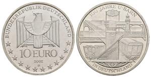 Germania - 10 Euro 2002 - 100° Anniversario ... 