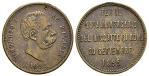 Regno dItalia - Umberto I 1892 - 25° ... 