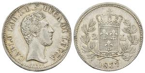 Ducato di Lucca - 2 Lire 1837 - Carlo ... 