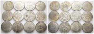Cina - Lotto di 12 riproduzioni di monete in ... 