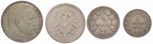 Europa - Lotto di 4 monete area germanica - ... 