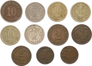 Monete estere - Lotto composto da 11 monete: ... 